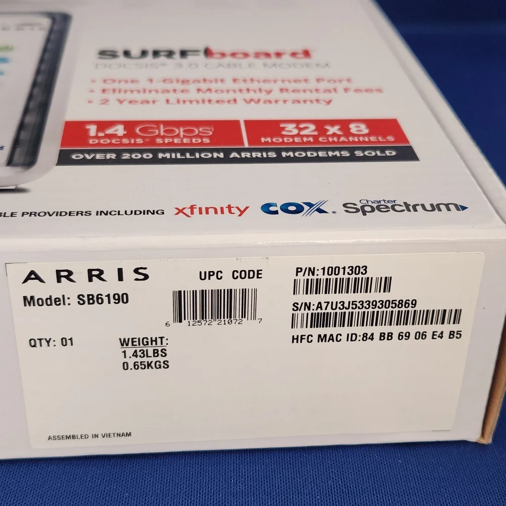 SURFboard White Cable Modem